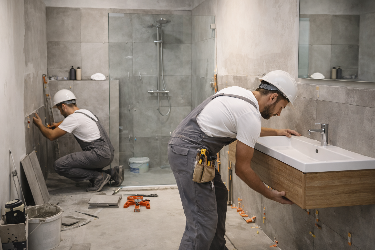 Reforma de baños en Zaragoza con diseño funcional, luminoso y elegante